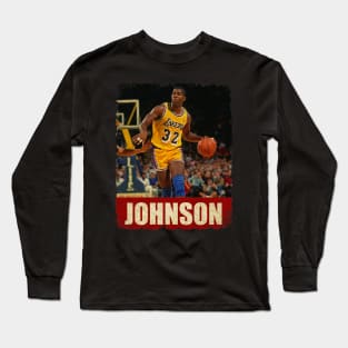 Magic Johnson - RETRO STYLE Long Sleeve T-Shirt